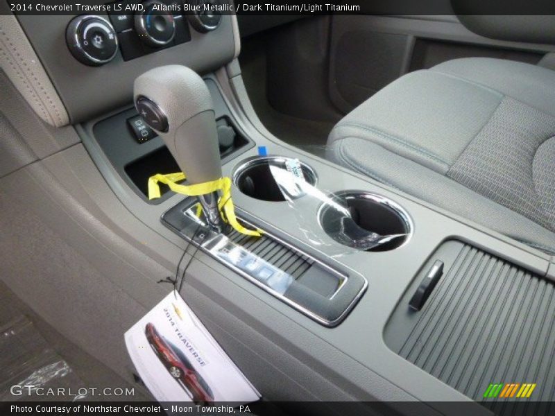 Atlantis Blue Metallic / Dark Titanium/Light Titanium 2014 Chevrolet Traverse LS AWD