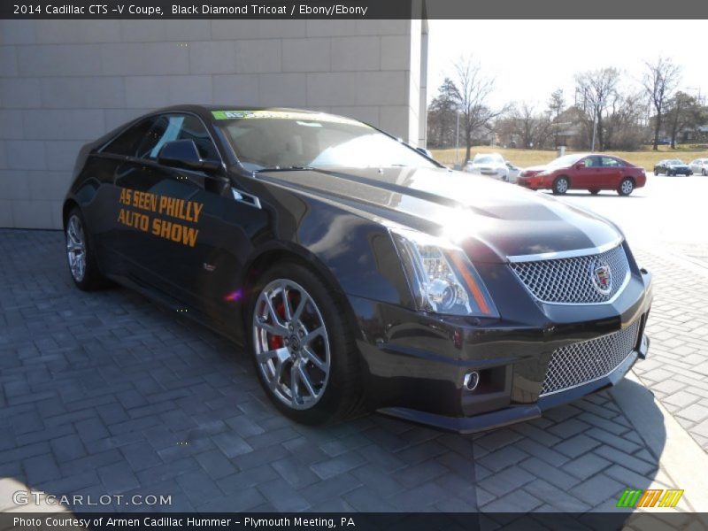 Black Diamond Tricoat / Ebony/Ebony 2014 Cadillac CTS -V Coupe