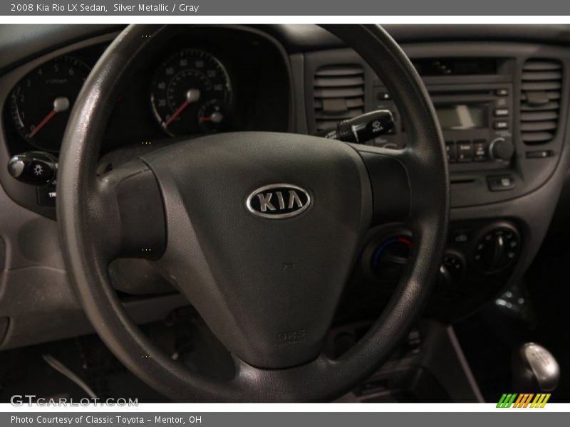 Silver Metallic / Gray 2008 Kia Rio LX Sedan
