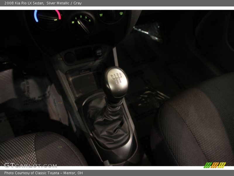 Silver Metallic / Gray 2008 Kia Rio LX Sedan