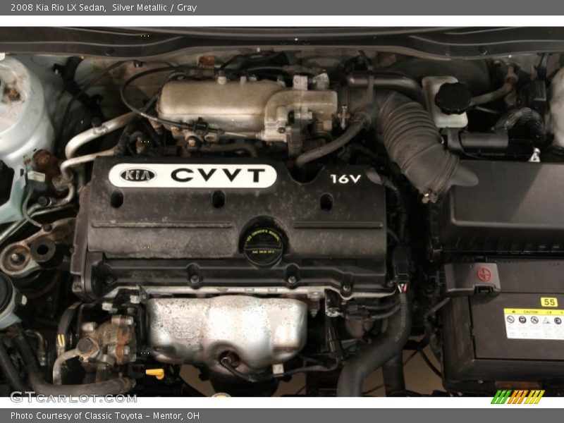 Silver Metallic / Gray 2008 Kia Rio LX Sedan