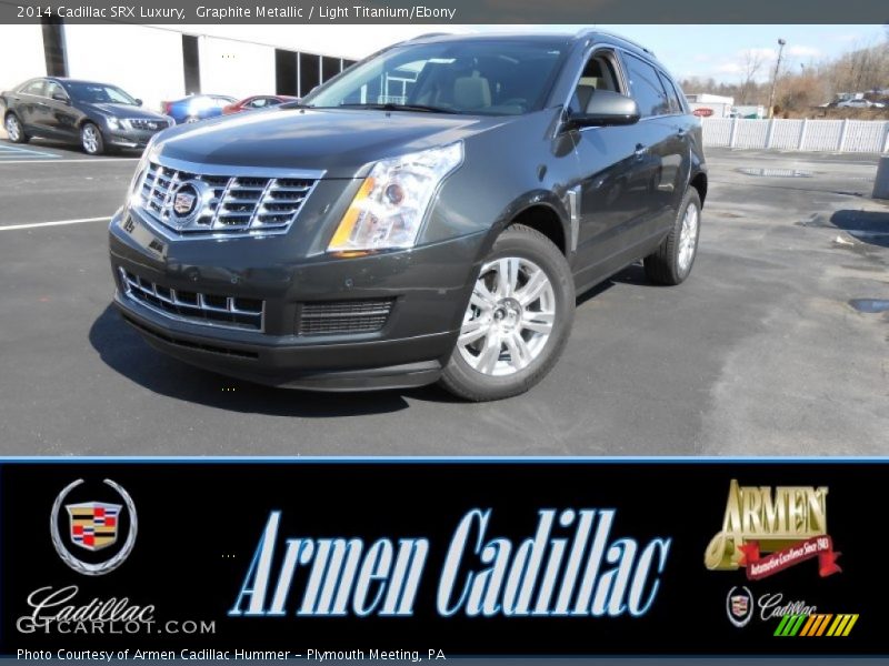 Graphite Metallic / Light Titanium/Ebony 2014 Cadillac SRX Luxury