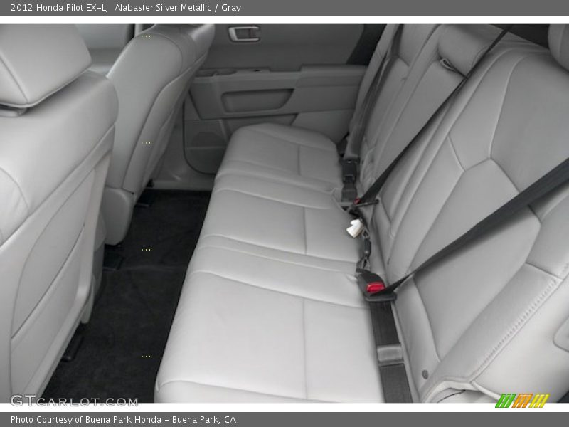 Alabaster Silver Metallic / Gray 2012 Honda Pilot EX-L