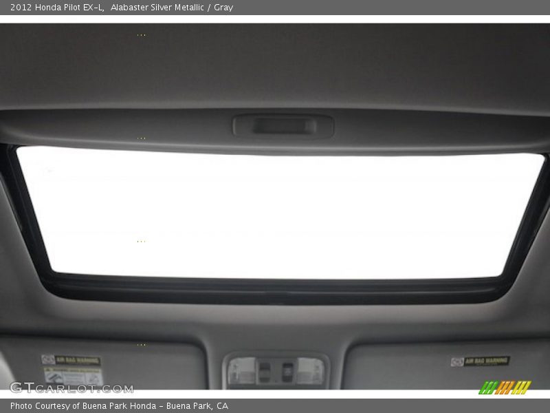 Alabaster Silver Metallic / Gray 2012 Honda Pilot EX-L