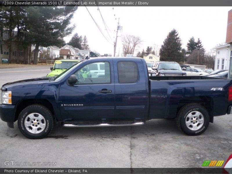 Imperial Blue Metallic / Ebony 2009 Chevrolet Silverado 1500 LT Extended Cab 4x4