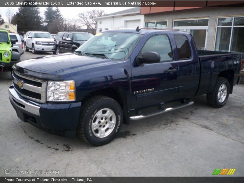 Imperial Blue Metallic / Ebony 2009 Chevrolet Silverado 1500 LT Extended Cab 4x4