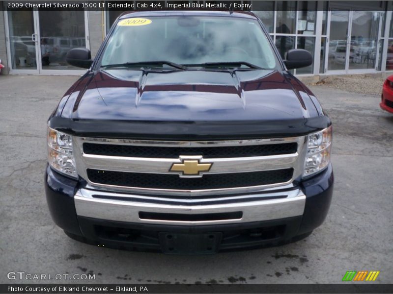 Imperial Blue Metallic / Ebony 2009 Chevrolet Silverado 1500 LT Extended Cab 4x4