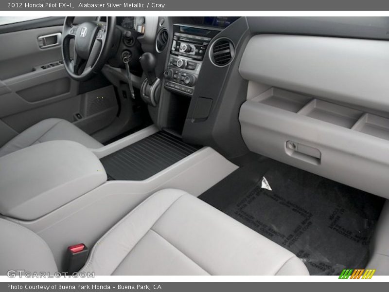 Alabaster Silver Metallic / Gray 2012 Honda Pilot EX-L