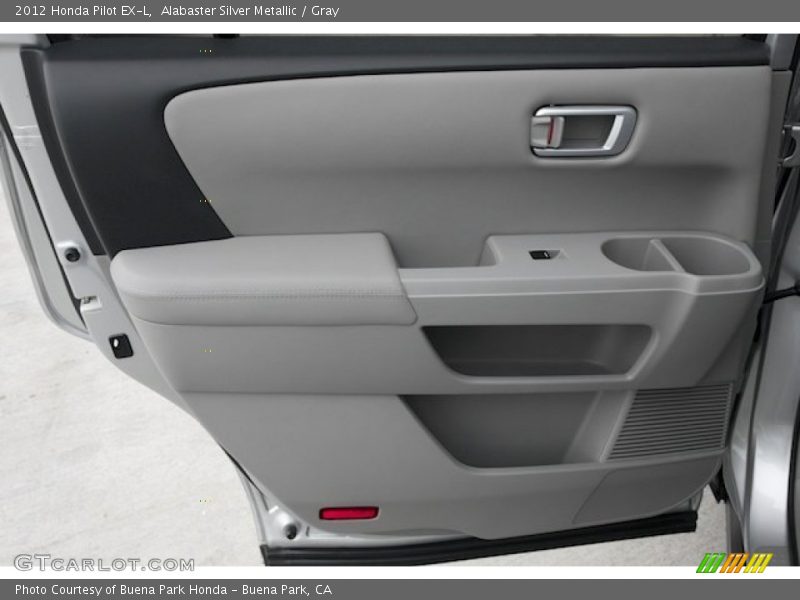 Alabaster Silver Metallic / Gray 2012 Honda Pilot EX-L