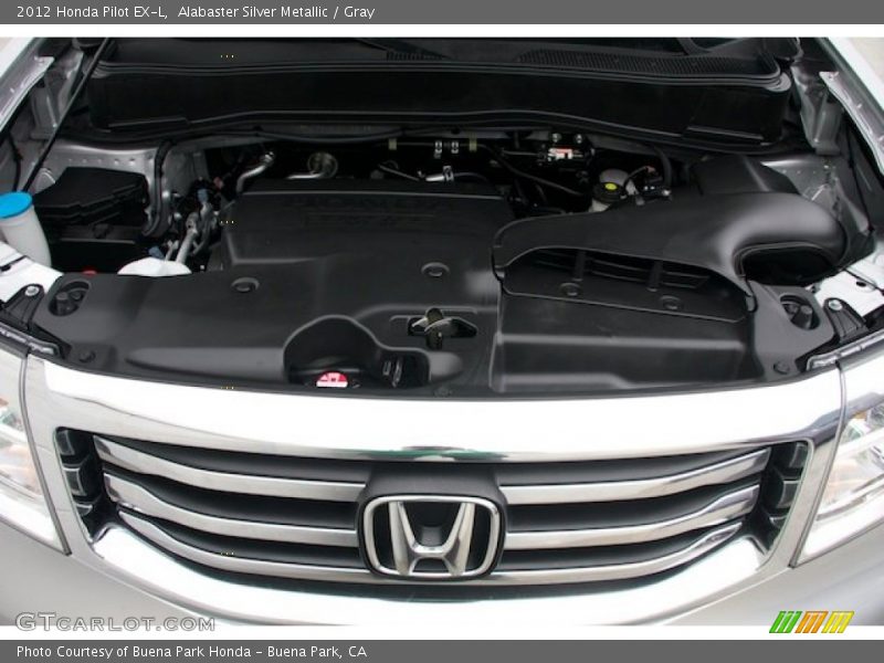 Alabaster Silver Metallic / Gray 2012 Honda Pilot EX-L