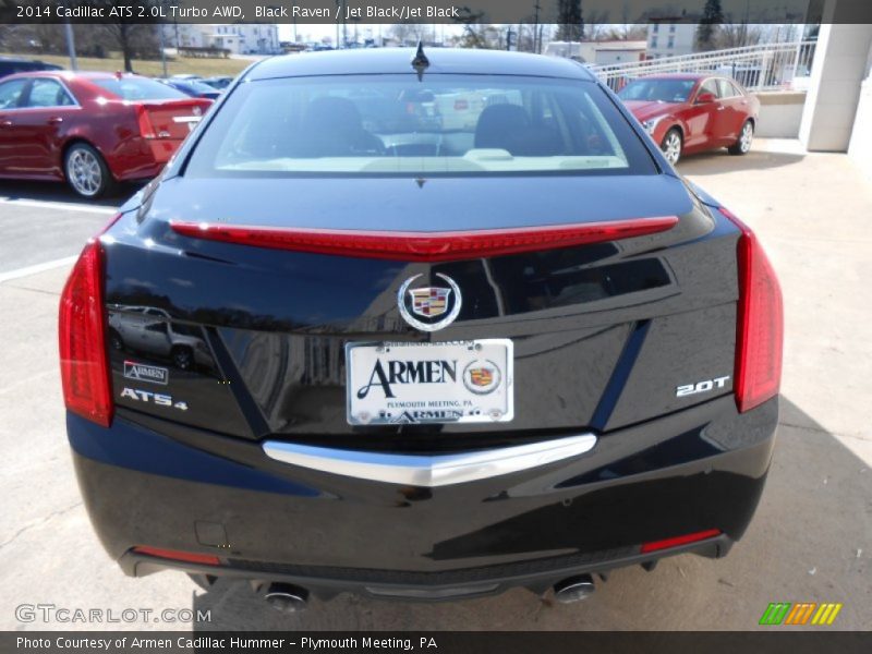 Black Raven / Jet Black/Jet Black 2014 Cadillac ATS 2.0L Turbo AWD