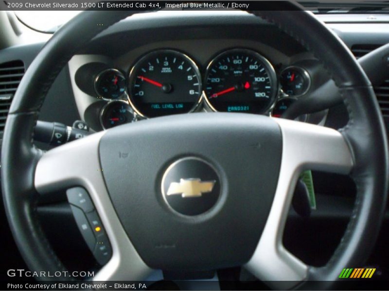 Imperial Blue Metallic / Ebony 2009 Chevrolet Silverado 1500 LT Extended Cab 4x4