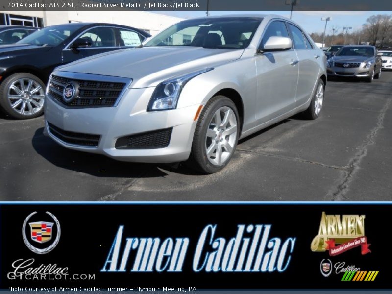 Radiant Silver Metallic / Jet Black/Jet Black 2014 Cadillac ATS 2.5L