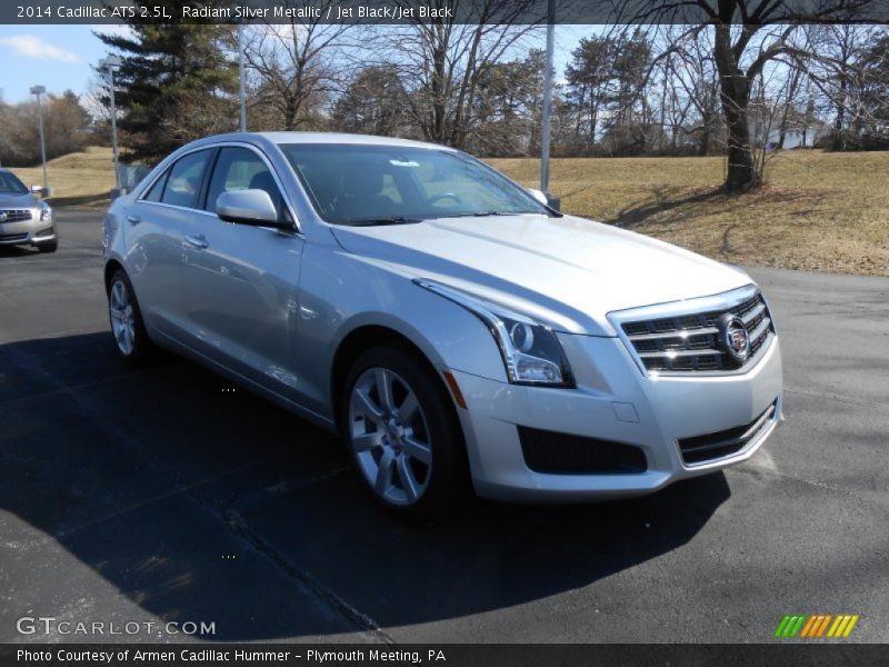 Radiant Silver Metallic / Jet Black/Jet Black 2014 Cadillac ATS 2.5L