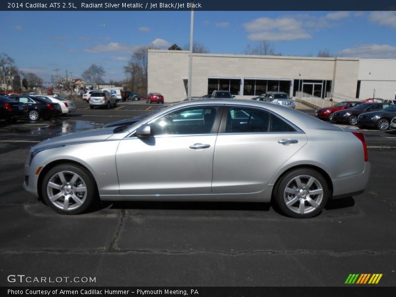 Radiant Silver Metallic / Jet Black/Jet Black 2014 Cadillac ATS 2.5L
