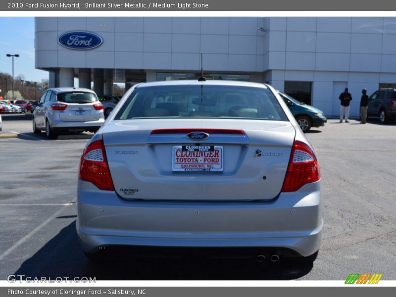 Brilliant Silver Metallic / Medium Light Stone 2010 Ford Fusion Hybrid