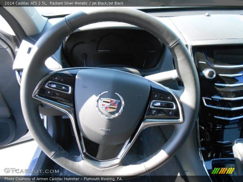 Radiant Silver Metallic / Jet Black/Jet Black 2014 Cadillac ATS 2.5L