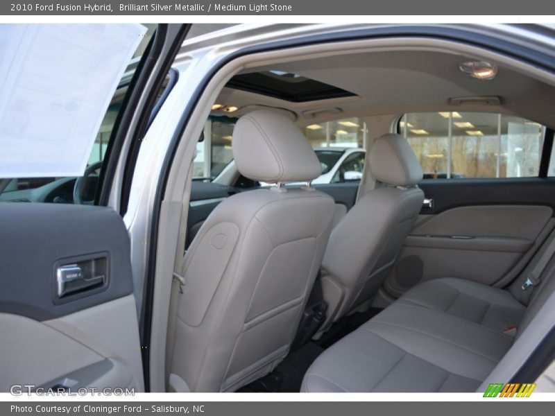 Brilliant Silver Metallic / Medium Light Stone 2010 Ford Fusion Hybrid