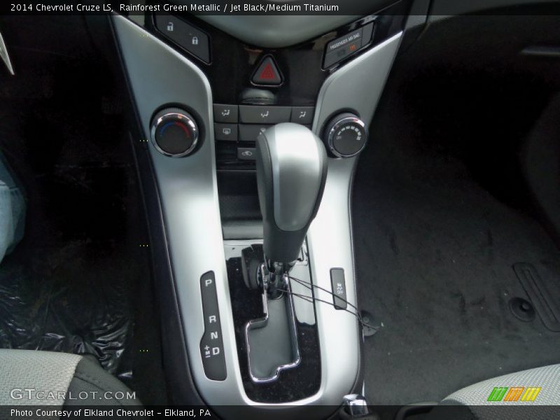 Rainforest Green Metallic / Jet Black/Medium Titanium 2014 Chevrolet Cruze LS