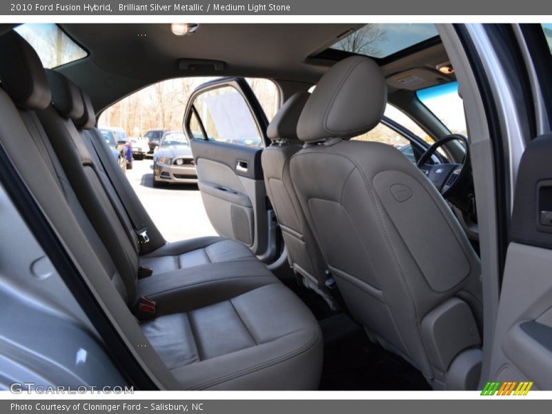 Brilliant Silver Metallic / Medium Light Stone 2010 Ford Fusion Hybrid