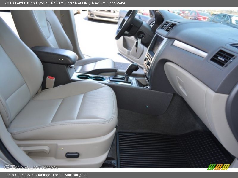 Brilliant Silver Metallic / Medium Light Stone 2010 Ford Fusion Hybrid