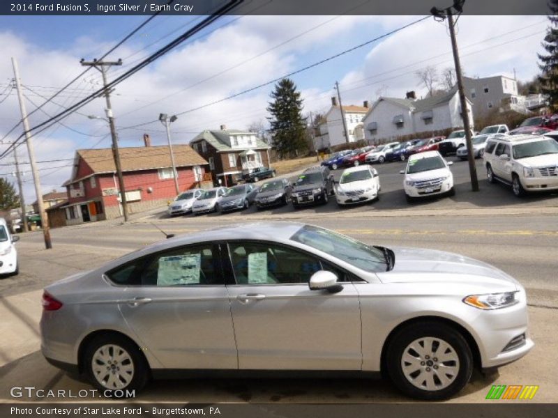 Ingot Silver / Earth Gray 2014 Ford Fusion S