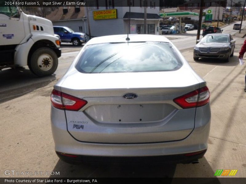 Ingot Silver / Earth Gray 2014 Ford Fusion S