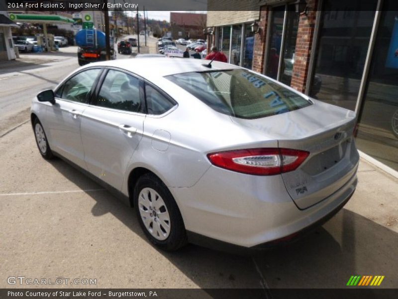Ingot Silver / Earth Gray 2014 Ford Fusion S