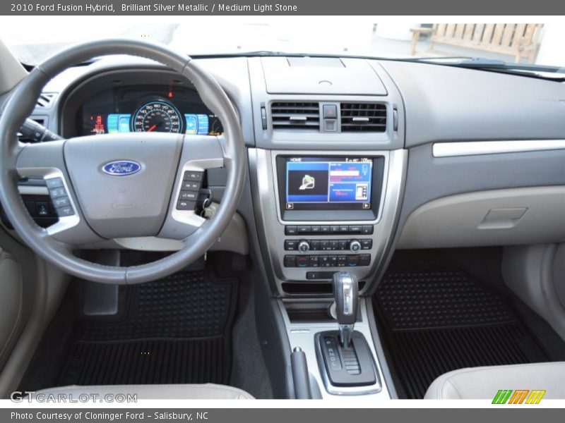 Brilliant Silver Metallic / Medium Light Stone 2010 Ford Fusion Hybrid
