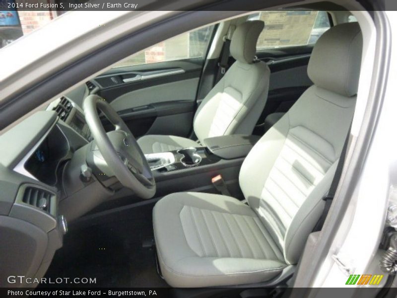 Ingot Silver / Earth Gray 2014 Ford Fusion S