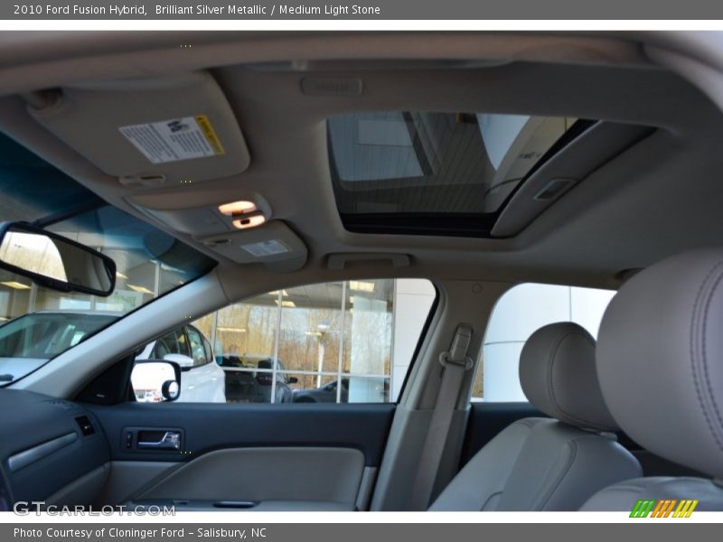 Brilliant Silver Metallic / Medium Light Stone 2010 Ford Fusion Hybrid
