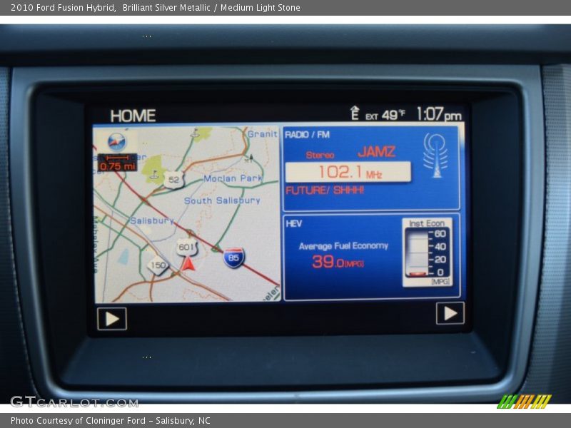 Brilliant Silver Metallic / Medium Light Stone 2010 Ford Fusion Hybrid