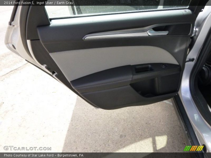 Ingot Silver / Earth Gray 2014 Ford Fusion S