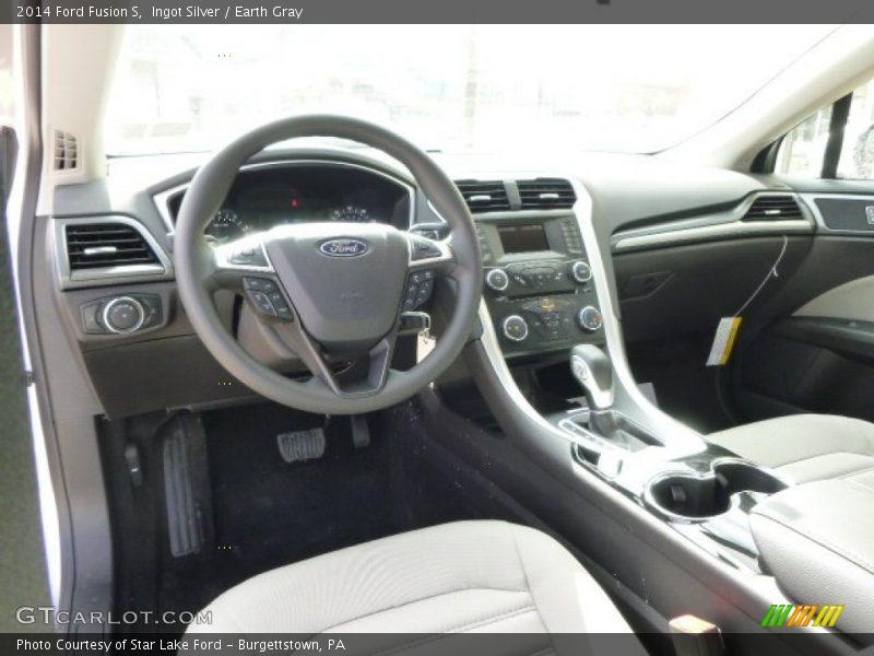 Ingot Silver / Earth Gray 2014 Ford Fusion S