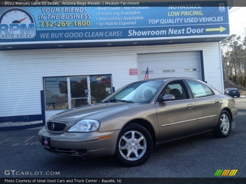 Arizona Beige Metallic / Medium Parchment 2002 Mercury Sable GS Sedan