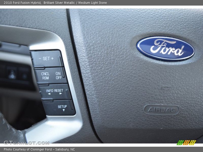 Brilliant Silver Metallic / Medium Light Stone 2010 Ford Fusion Hybrid