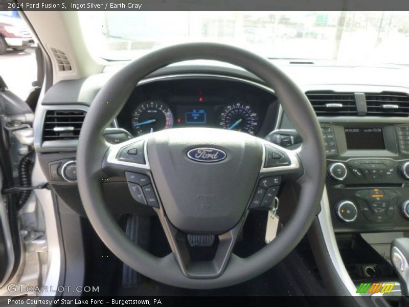 Ingot Silver / Earth Gray 2014 Ford Fusion S