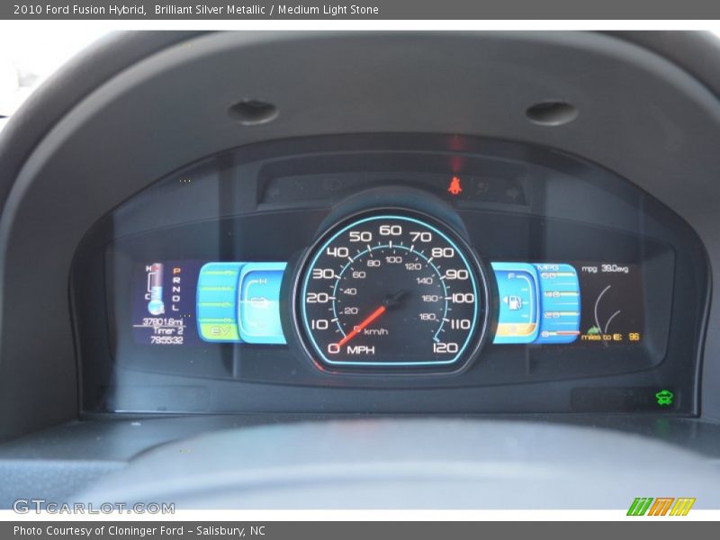 Brilliant Silver Metallic / Medium Light Stone 2010 Ford Fusion Hybrid