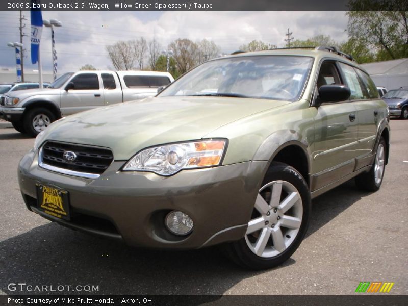 Willow Green Opalescent / Taupe 2006 Subaru Outback 2.5i Wagon