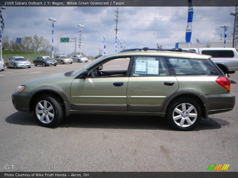 Willow Green Opalescent / Taupe 2006 Subaru Outback 2.5i Wagon