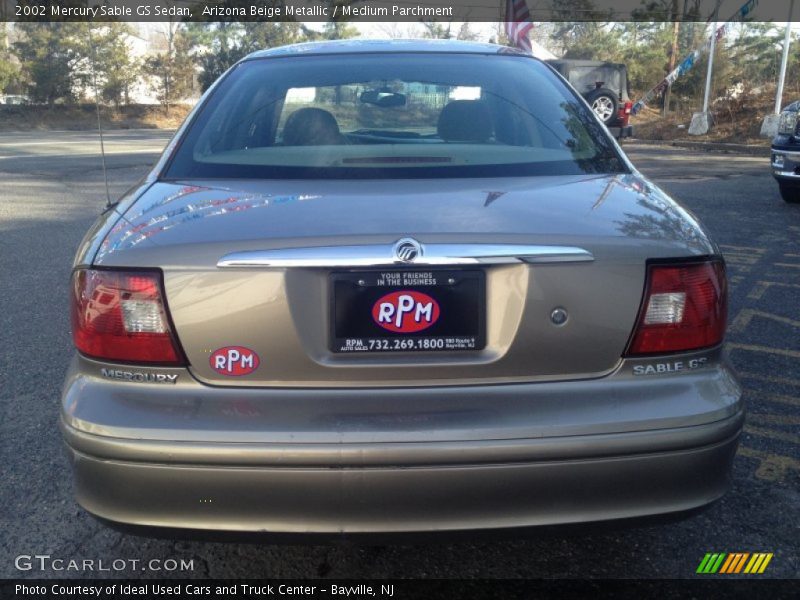 Arizona Beige Metallic / Medium Parchment 2002 Mercury Sable GS Sedan