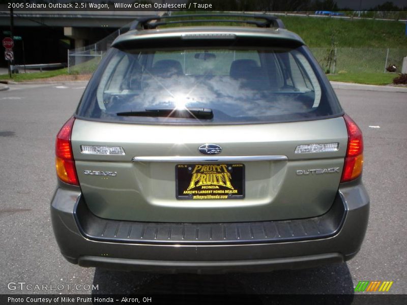 Willow Green Opalescent / Taupe 2006 Subaru Outback 2.5i Wagon