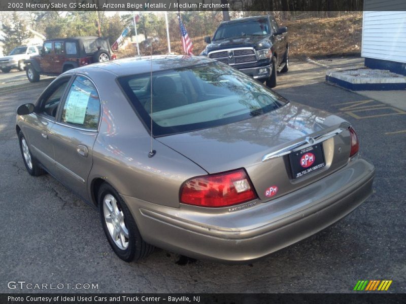 Arizona Beige Metallic / Medium Parchment 2002 Mercury Sable GS Sedan