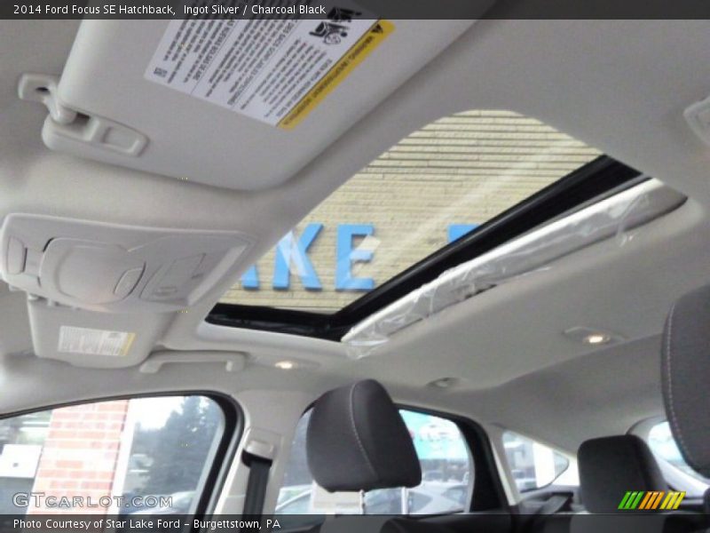 Ingot Silver / Charcoal Black 2014 Ford Focus SE Hatchback