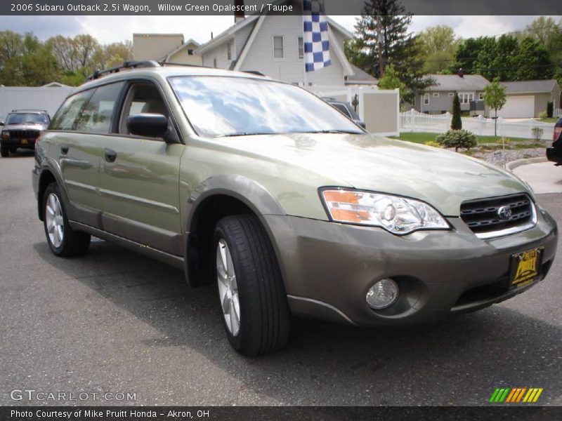 Willow Green Opalescent / Taupe 2006 Subaru Outback 2.5i Wagon