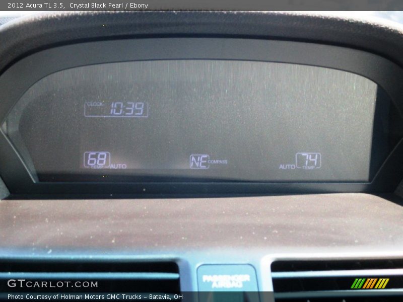 Crystal Black Pearl / Ebony 2012 Acura TL 3.5