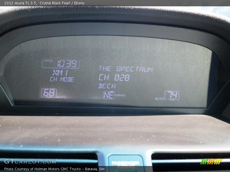 Crystal Black Pearl / Ebony 2012 Acura TL 3.5