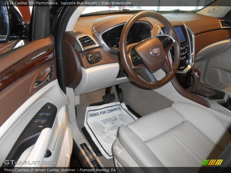 Sapphire Blue Metallic / Shale/Brownstone 2014 Cadillac SRX Performance