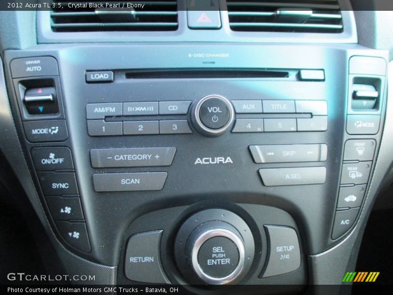 Crystal Black Pearl / Ebony 2012 Acura TL 3.5