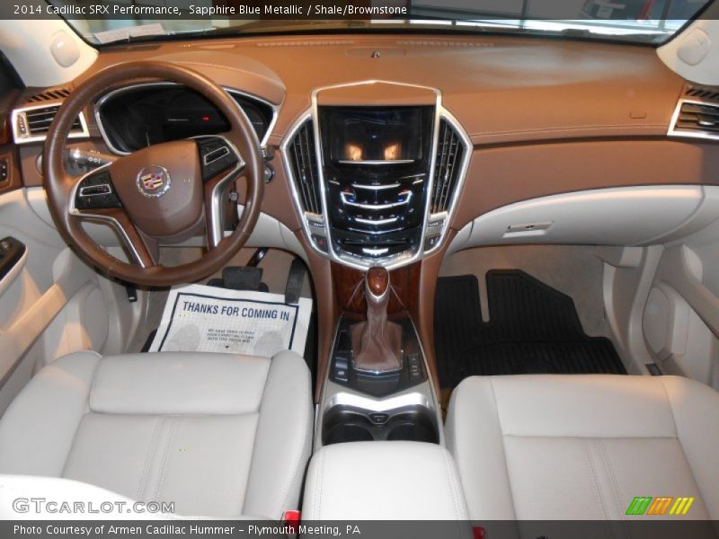 Sapphire Blue Metallic / Shale/Brownstone 2014 Cadillac SRX Performance